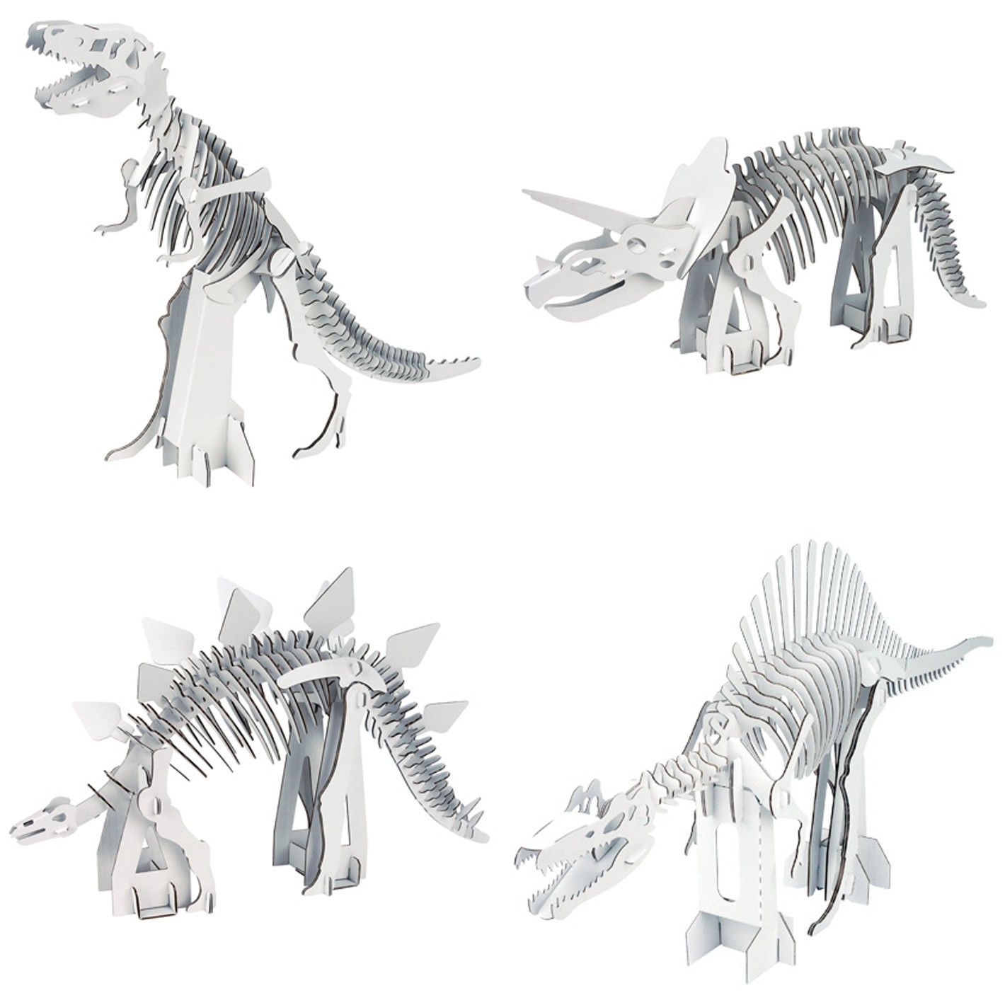 hacomo kids 恐竜シリーズ　ティラノサウルス/ステゴサウルス/ブラキオサウルス/トリケラトプス